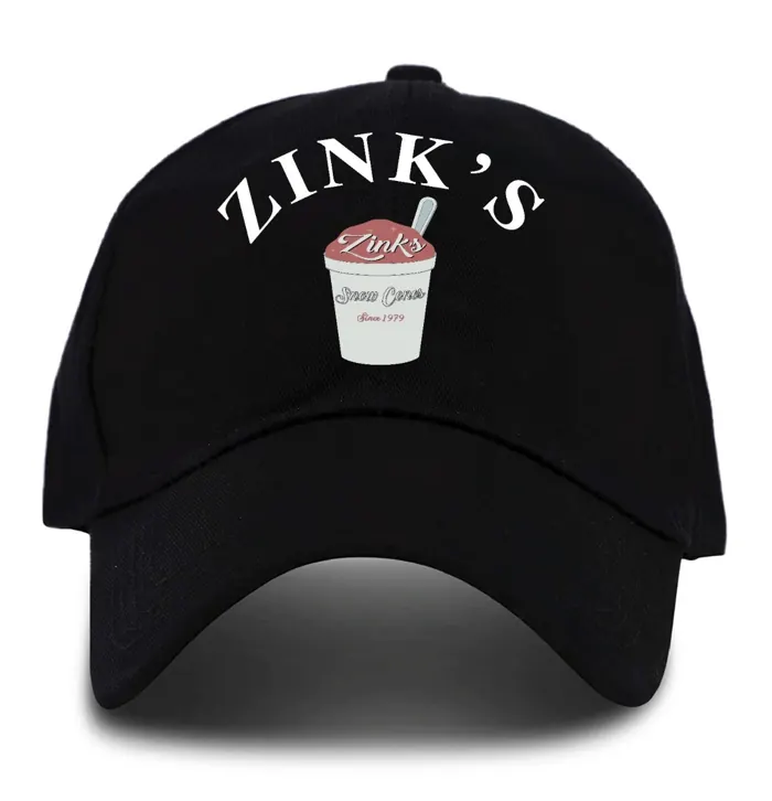 Black Zink's cap with the cup logo